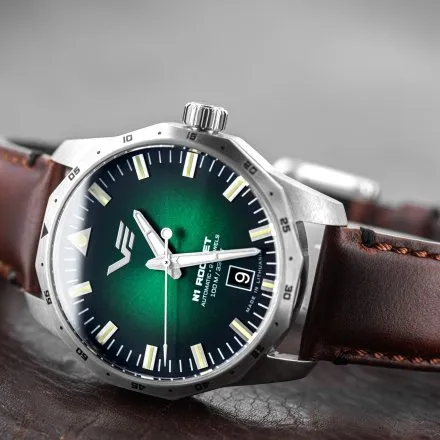 Vostok Europe N1 Rocket Compact NH35A-125A749 zegarek automatyczny męski zielony