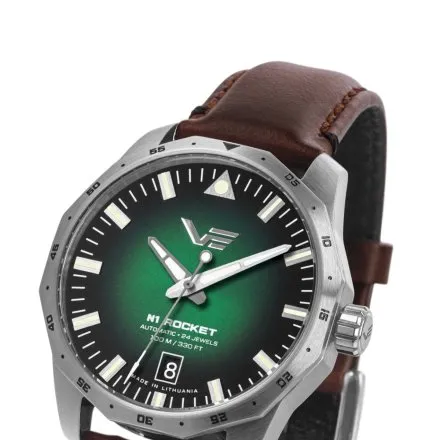 Vostok Europe N1 Rocket Compact NH35A-125A749 zegarek automatyczny męski zielony