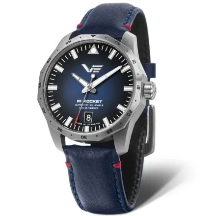 Vostok Europe N1 Rocket Compact NH35A-125A748 zegarek automatyczny męski niebieski