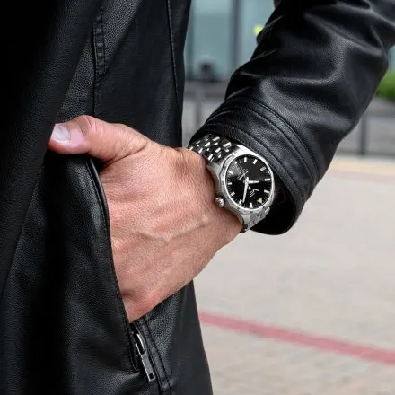 Vostok Europe N1 Rocket Compact NH35A-125A747B zegarek automatyczny męski czarny na bransolecie