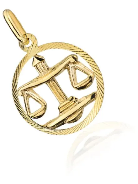Zawieszka złota znak zodiaku WAGA • Złoto 585 0.73 g