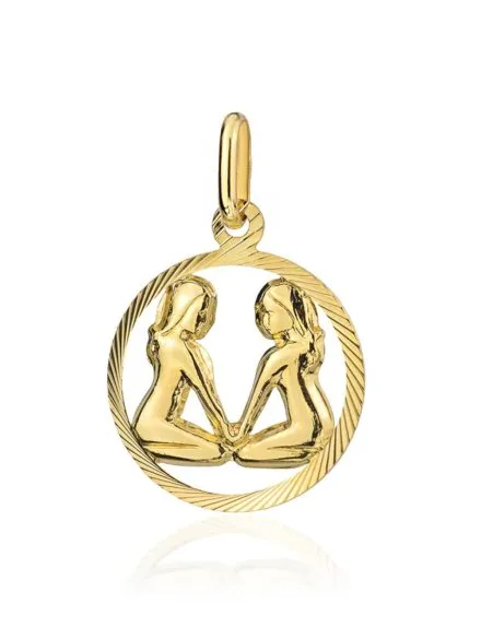 Zawieszka złota znak zodiaku BLIŹNIĘTA • Złoto 585 0.73 g