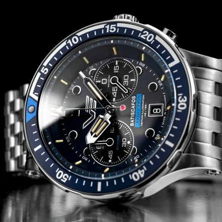 Zegarek Vostok Europe Batiscafos niebieski 6S21-511A772 Diver 300m Chrono