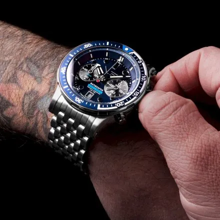 Zegarek Vostok Europe Batiscafos niebieski 6S21-511A772 Diver 300m Chrono