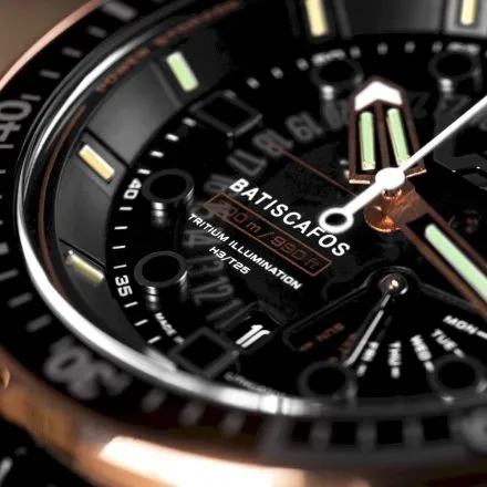 Vostok Europe Batiscafos Hybrid czarny PX84-511E769 zegarek Diver 300m Tryt