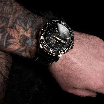 Vostok Europe Batiscafos Hybrid czarny PX84-511E769 zegarek Diver 300m Tryt