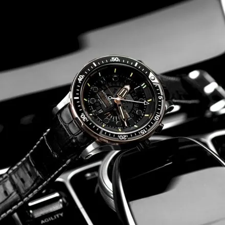 Vostok Europe Batiscafos Hybrid skóra-silikon PX84-511E769 zegarek Diver 300m Tryt