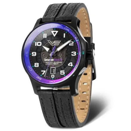 Vostok Europe South Pole NH35-592C760 czarny fioletowy zegarek automatyczny 200m