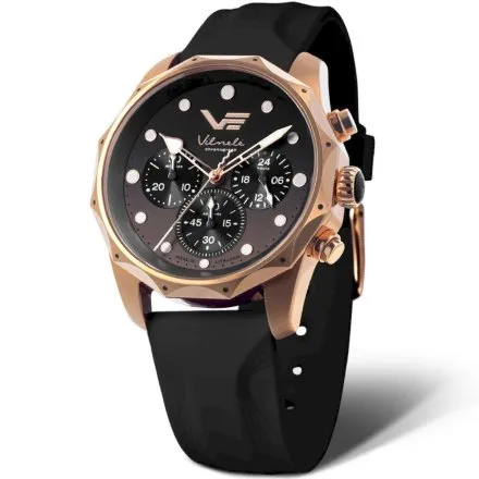 Zegarek damski Vostok Europe Vilnelė różowe złoto JS20-125B751 chrono 100m