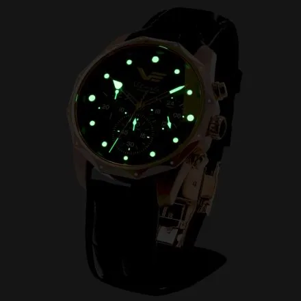 Zegarek damski Vostok Europe Vilnelė czarno-różowy JS20-125B751 chrono 100m