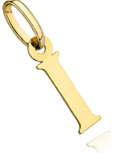 Zawieszka złota literka I • Złoto 585 0.17 g