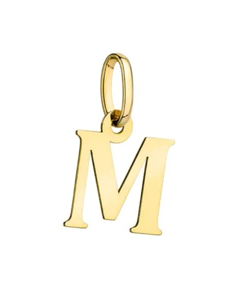 Zawieszka złota literka M • Złoto 585 0.29 g