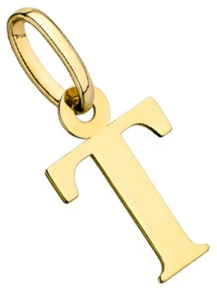 Zawieszka złota literka T • Złoto 585 0.20 g