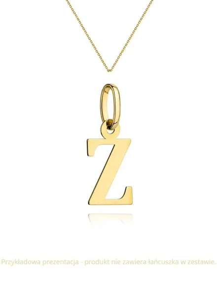 Zawieszka złota literka Z • Złoto 585 0.22 g