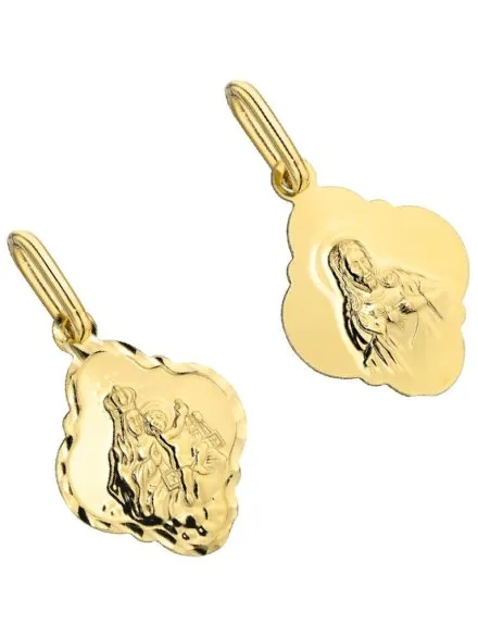 Medalik złoty szkaplerz pr. 585 zawieszka • Złoto 585 0.75 g