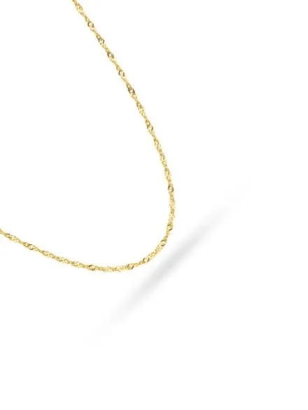 Łańcuszek złoty splot singapure 45 cm • Złoto 585 0.85 g