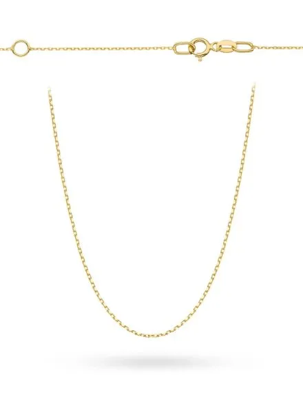 Łańcuszek złoty splot ankier 42+3 cm z przedłużką • Złoto 585 0.80 g