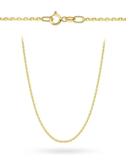 Łańcuszek złoty 50 cm splot rolo diamentowany • Złoto 585 1.45 g