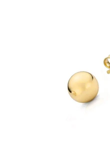 Kolczyki kulki super lekkie 8 mm • Złoto 585 0.76 g