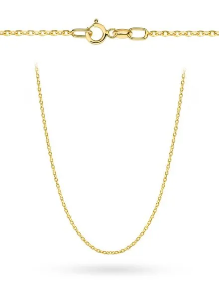 Łańcuszek złoty 42 cm splot rolo diamentowany • Złoto 585 1.81 g