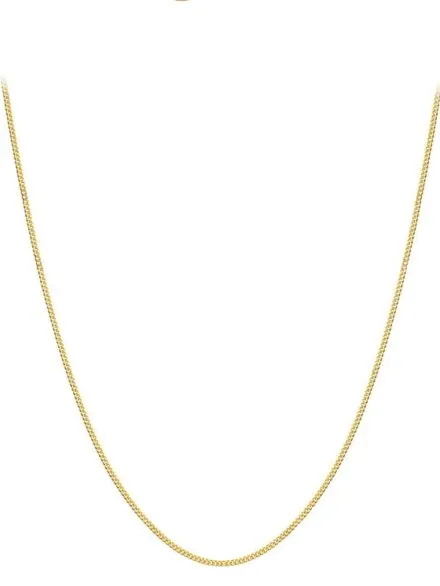Łańcuszek złoty 42 cm splot pancerka gładka • Złoto 585 1.53 g