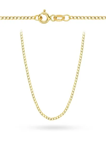 Łańcuszek złoty 42 cm splot pancerka nacinana • Złoto 585 1.64 g