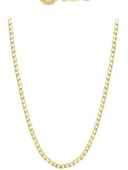 Łańcuszek złoty 42 cm splot pancerka nacinana • Złoto 585 1.64 g