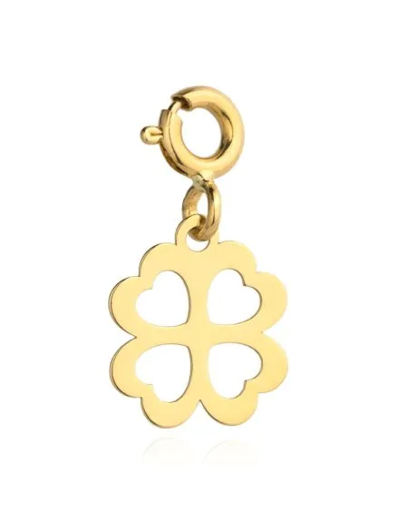 Zawieszka charms złota koniczynka • Złoto 585 0.34 g