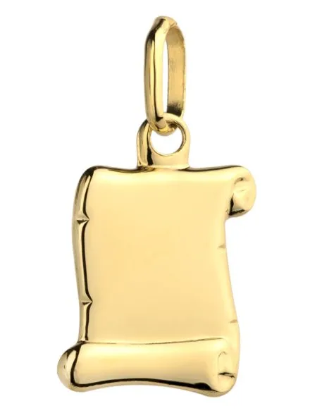 Złota zawieszka papirus • Złoto 585 0.63 g