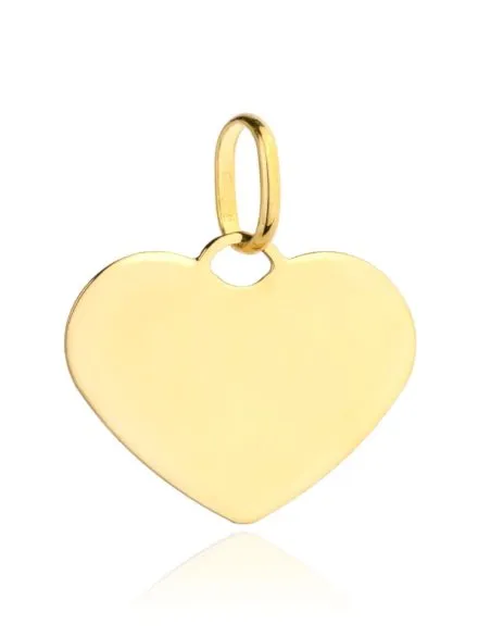 Zawieszka złota wisiorek pełne serce • Złoto 585 0.36 g