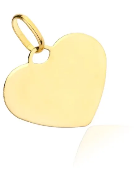 Zawieszka złota wisiorek pełne serce • Złoto 585 0.36 g