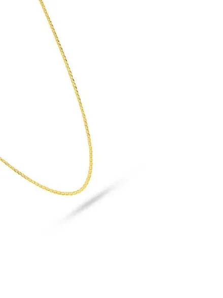 Złoty łańcuszek 50 cm splot gucci płaski • Złoto 585 1.43 g