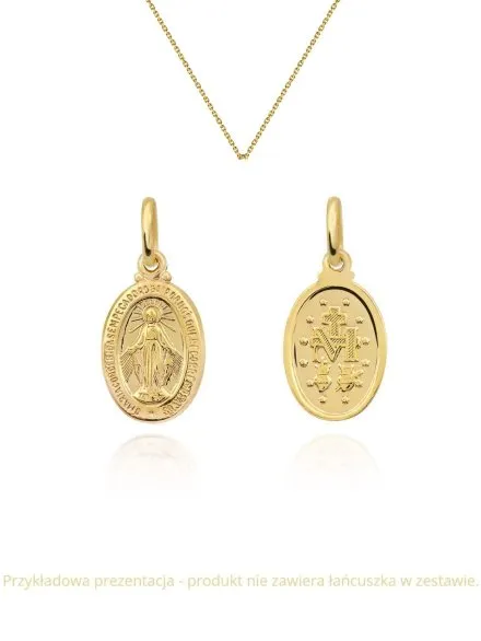 Cudowny Medalik zawieszka średni pr. 585 • Złoto 585 1.08 g