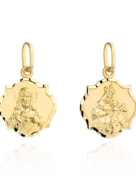 Medalik złoty szkaplerz pr. 585 zawieszka • Złoto 585 0.84 g