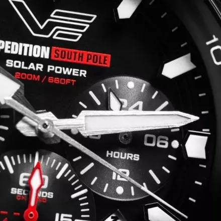 Vostok Europe South Pole Solar VR42-592A761 - czerwony zegarek męski 200m