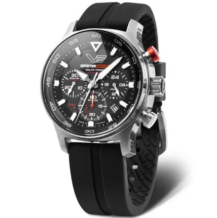 Vostok Europe South Pole Solar VR42-592A761 - zestaw czarny zegarek męski 200m