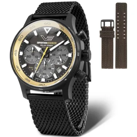 Vostok Europe South Pole Solar VR42-592C763B czarny bransoleta zegarek męski 200m
