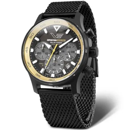 Vostok Europe South Pole Solar VR42-592C763B czarny bransoleta zegarek męski 200m