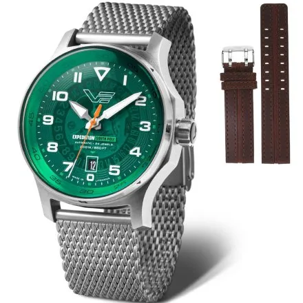 Vostok Europe South Pole Automat srebrny-zielony NH35A-592A759 zegarek męski 200m