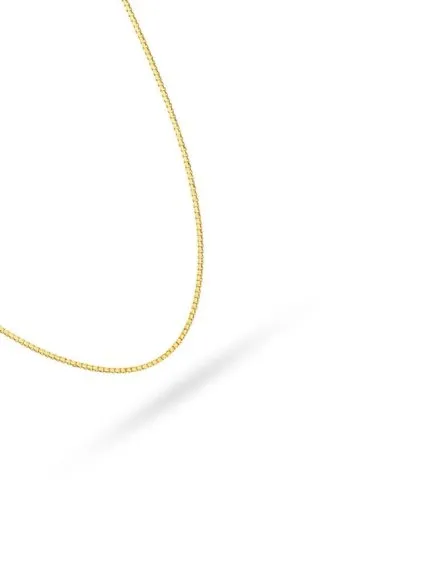 Łańcuszek złoty splot kostka 45 cm • Złoto 585 0.97 g