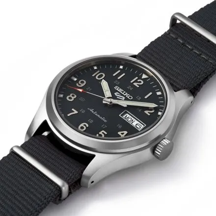 Seiko SRPG31K1 5 Sports Automatic męski zegarek automatyczny czarne pasek