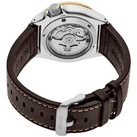 Seiko SSK036K1 5 Sports Automatic GMT zegarek męski brązowy pasek