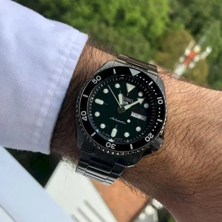 Seiko SRPD65K1 5 Sports Automatic czarny męski zegarek automatyczny