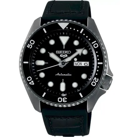 Seiko SRPD65K3 5 Sports Automatic czarny męski zegarek automatyczny
