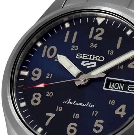 Seiko SRPG29K1 5 Sports Automatic męski zegarek automatyczny z niebieską tarczą