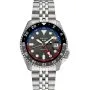 Seiko SSK019K1 5 Sports GMT męski zegarek automatyczny z czarną tarczą