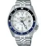 Seiko SSK033K1 5 Sports GMT zegarek automatyczny z białą tarczą