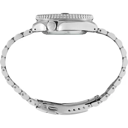 Seiko SSK035K1 5 Sports GMT męski zegarek automatyczny srebrny zielona tarcza