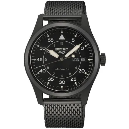 Seiko SRPH25K1 5 Sports Automatic czarny męski zegarek automatyczny