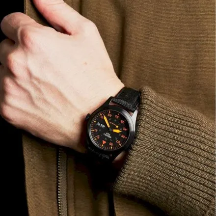 Seiko SRPH33K1 5 Sports Automatic męski zegarek automatyczny z paskiem nylonowym